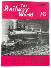 THE RAILWAY WORLD Feb. 1955 Vintage Magazine Train Locomotive Railroad Trains picture
