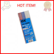 OX Tools Tuff Carbon Marking Pencil Replacement Lead 10-Pack with Red, Blue & Wh picture