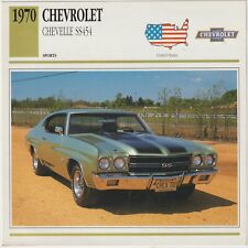1970 Chevrolet Chevelle SS 454 Cars of the World Collector Card picture