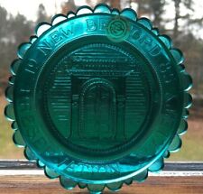 New Bedford Italian Doorway Jireh Swift House VTG Art Glass Pairpoint Cup Plate picture