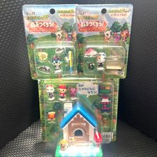 Animal Crossing Let's make a forest Figure Blue House Set Takara Used Japan picture