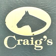 Vintage 1980s Craig's Restaurant Menu Horse Race Track picture