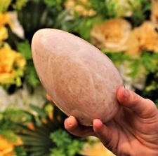145MM Large Beautiful Milky Moonstone Carving Aura Healing Power Egg picture