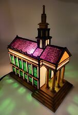 Read LITE SOURCE TIFFANY TABLE LAMP Church Building  picture
