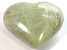 LARGE GARNIERITE in GREEN MOONSTONE HEART - 6.1 x 5.7 cms 131 cms #J picture