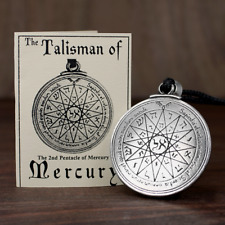 Talisman Pentacle of Mercury Solomon Seal Pendant kabbalah Hermetic Jewelry picture