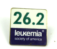 Vintage Leukemia Society of America Pin Marathon 26.2 Fundraiser Non Profit picture