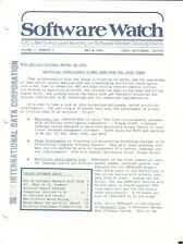 ITHistory (1984) Newsletter: IDC SOFTWARE WATCH VOL 1 NO 5 