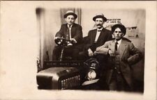 Antique RPPC Postcard Men Car Prop Seeing St Louis MO Union Station Early 1900s picture
