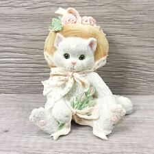 Calico Kitten Cat Our Friendship Blossomed From The Heart Vintage Figurine Gift picture