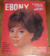 Vintage  May 1967 Ebony Magazine Cardboard Advertisement Poster - Leslie Uggams picture