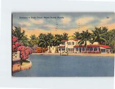 Postcard Entrance to Dade Canal Miami Beach Florida USA picture