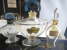 🎁lot Vintage Parfum perfume bottle Guerlain 1 oz Shalimar Miss Dior Amphore 1/4 picture