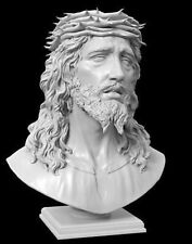 SUPER MASSIVE  2 Foot🦶 Tall Bust Of Jesus Christ With Thorne Crown picture