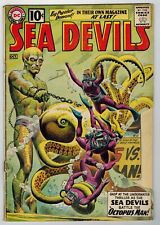SEA DEVILS #1 DC Comics 1961 Missing large cover piece picture