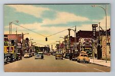 Tucumcari NM-New Mexico, Business District, Antique Vintage Souvenir Postcard picture