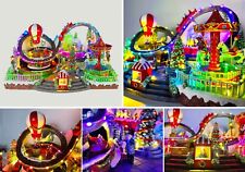 LED Animated Village carousel hot air balloon rollercoaster Silent or Music picture