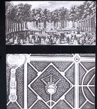 Plan, Bosquet du Théâtre d'Eau, Versailles, France, Magic Lantern Glass Slide picture