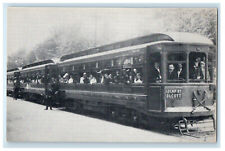 c1940s IRC Train from Buffalo Bound of Olcott Beach on Lake Ontario NY Postcard picture