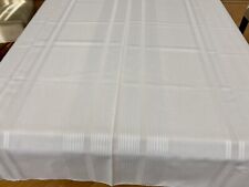 Vtg Large ELEGANT White Rectangular Tablecloth 60