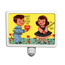 Retro Valentine's Day Won't Your Share My Heart Sweet Vintage Style Night Light picture