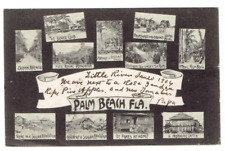 Antique Early Multi View Palm Beach Florida FL Postcard Posted 1906 Undivided picture