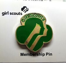 Official Girl Scouts Membership Pin Brand New 24 Pieces Trefoil Lapel Vest Pin picture
