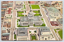 Postcard Civic Center San Francisco CA Aeriel View Opera Library & More A19 picture