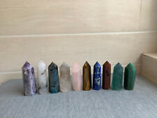 10pcs Natural crystal tower quartz obelisk crystal WAND point healing random  picture