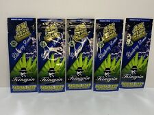 KINGPIN HERBAL WRAPS - BLUEBERRY BOMB Flavor/ 5 PACKS/ 4 toasted wraps per pack picture