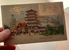 HTL Hold to Light Paris Exposition France 1900 Le tour du Monde Vtg Postcard A63 picture