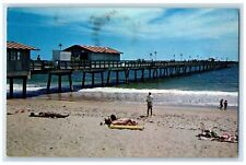 1978 Fishing Pier Lauderdale By The Sea Sun Bathing Florida FL Posted Postcard picture