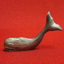 Vintage Spoontiques Pewter Metal Miniature Sperm Whale picture