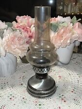 VINTAGE HOLLOWICK OIL LAMP WITH BRUSHED FINISH BULK QUANTITIES AVAILABLE WEDDING picture