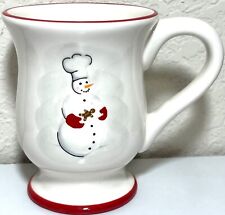 Williams-Sonoma Coffee Mug Chef Snowman Christmas 10oz picture