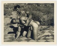 Bruce Of LA 1950 Original Lois Tarr & Tom Matthews 5x4 Beefcake Wrestling Photo  picture