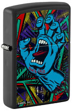 Zippo Santa Cruz Screaming Hand Black Light Black Matte Windproof Lighter, 48415 picture