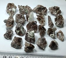 21 PCS Axinite-(Fe) Tabular, wedge Shaped Translucent Clusters Specimens- Pak picture