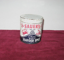 Sauer's Seafood Spice Advertising Tin Antique Ad Tin Sauer's Choice Whole picture