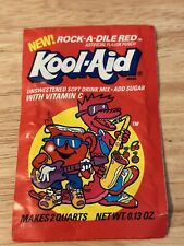 Vintage Rock-A-Dile Red Kool Aid Packet NOS General Foods Advertising Retro 80's picture