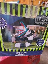 Gemmy 10ft Giant Animated Beetlejuice Sand Worm Halloween Inflatable Blow-up   picture