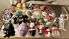 Vintage Hallmark Seasonal Holiday Pin Brooch Lot Of 25- 5 wind up pins picture