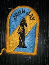 WWII US Army John Jay NYC NY State National Guard OCS Military Academy Patch  picture