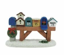 St Nicholas Square Christmas Village Mailbox Row Mailboxes in Snow 2021 Kohls picture