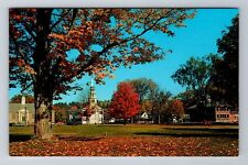 VT-Vermont, Village Common In All Its Autumn Splendor, Antique Vintage Postcard picture