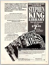 Stephen King Book Library Start With Insomnia Nov, 1994 Full Page Print Ad picture