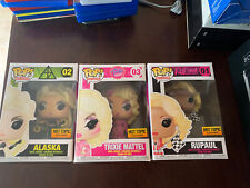 Funko Pop Drag Queens Trixie Mattel, Alaska, And Rupaul Set Of 3 picture