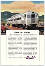 1950s BUDD RDC-1 LIMITED RAILROAD CAR/WALLACE STERLING SILVER PRINT AD Z4275 picture