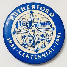 Rutherford New Jersey 1881-1981 Centennial 2.5” Pinback Button picture