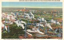 Postcard OK Oklahoma City North Capitol Oil Field 1936 Linen Vintage PC G8358 picture